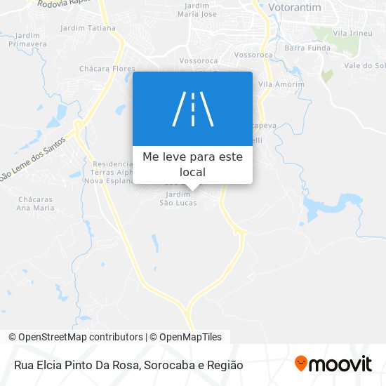 Rua Elcia Pinto Da Rosa mapa