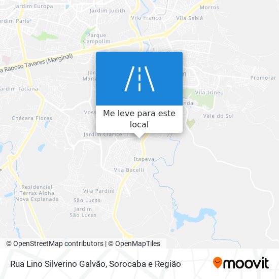 Rua Lino Silverino Galvão mapa