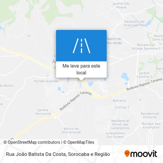 Rua João Batista Da Costa mapa