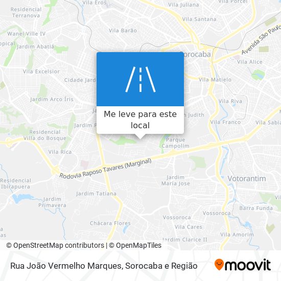 Rua João Vermelho Marques mapa