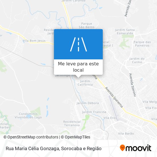 Rua Maria Célia Gonzaga mapa