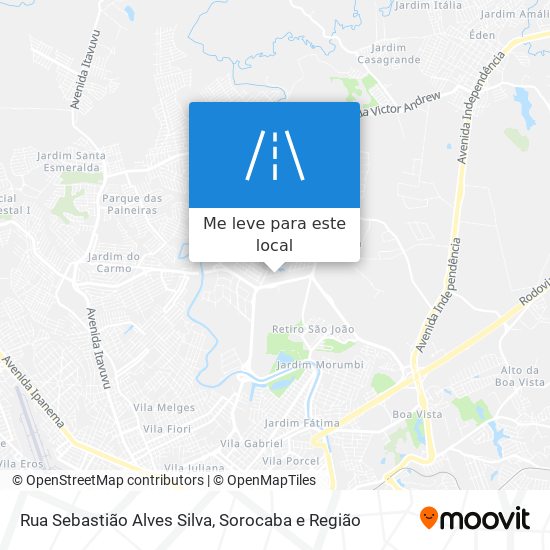 Rua Sebastião Alves Silva mapa