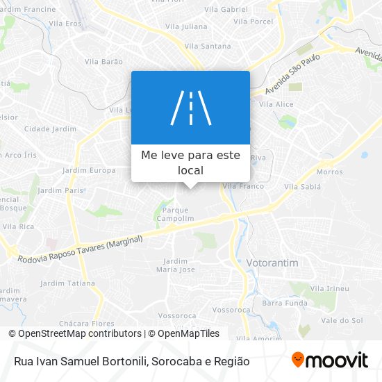 Rua Ivan Samuel Bortonili mapa