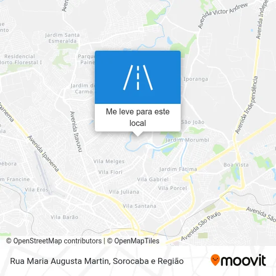 Rua Maria Augusta Martin mapa