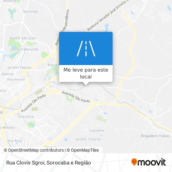 Rua Clovis Sgroi mapa