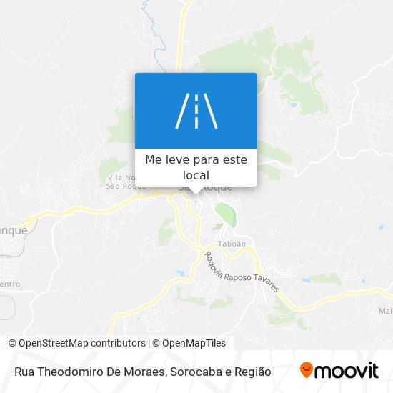 Rua Theodomiro De Moraes mapa
