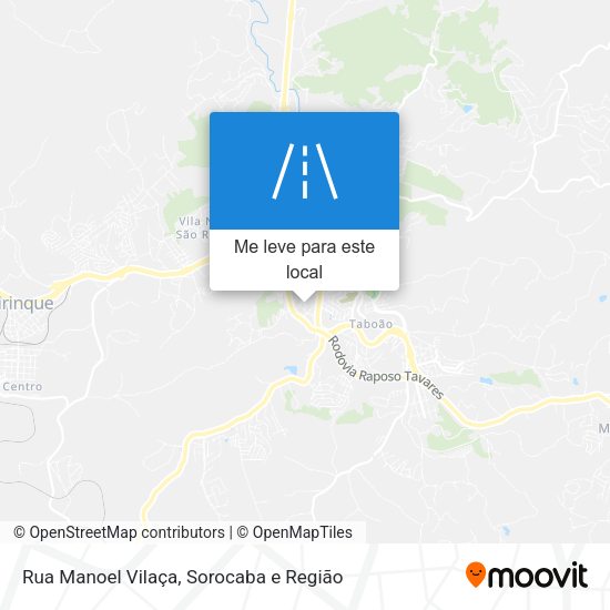 Rua Manoel Vilaça mapa