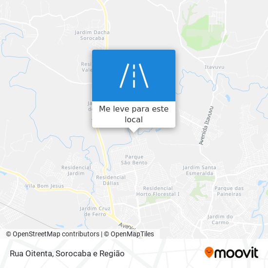 Rua Oitenta mapa