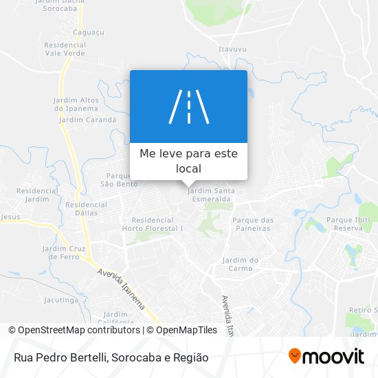 Rua Pedro Bertelli mapa