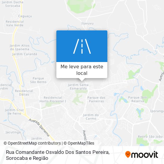 Rua Comandante Osvaldo Dos Santos Pereira mapa