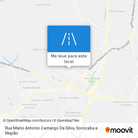 Rua Mario Antonio Camargo Da Silva mapa