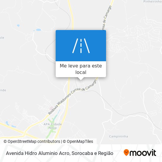 Avenida Hidro Aluminio Acro mapa