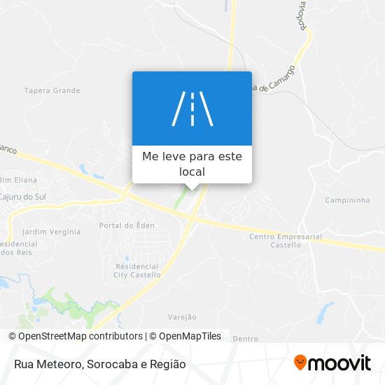 Rua Meteoro mapa