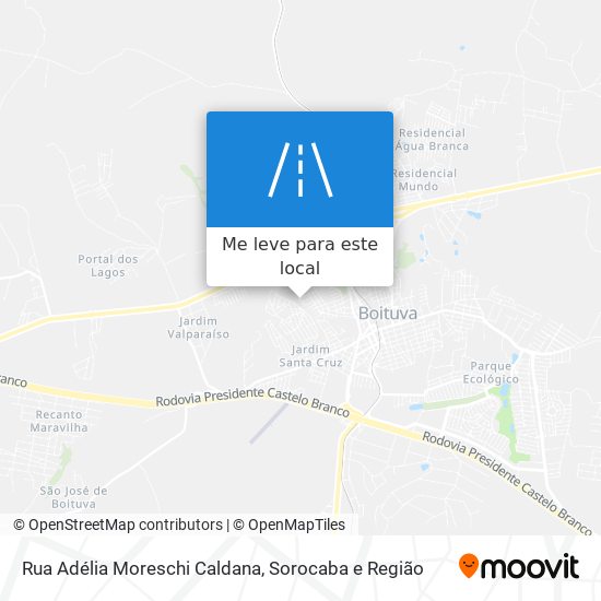 Rua Adélia Moreschi Caldana mapa
