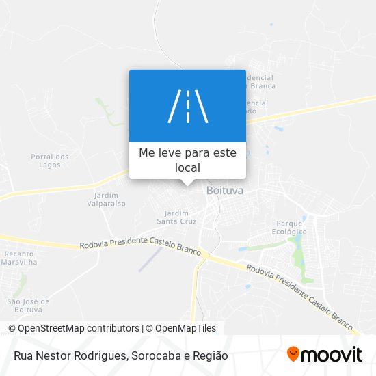 Rua Nestor Rodrigues mapa