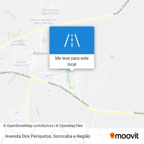 Avenida Dos Periquitos mapa