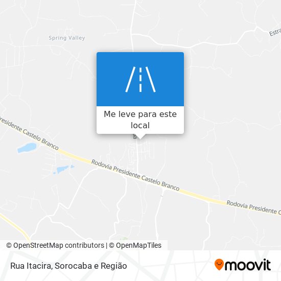 Rua Itacira mapa