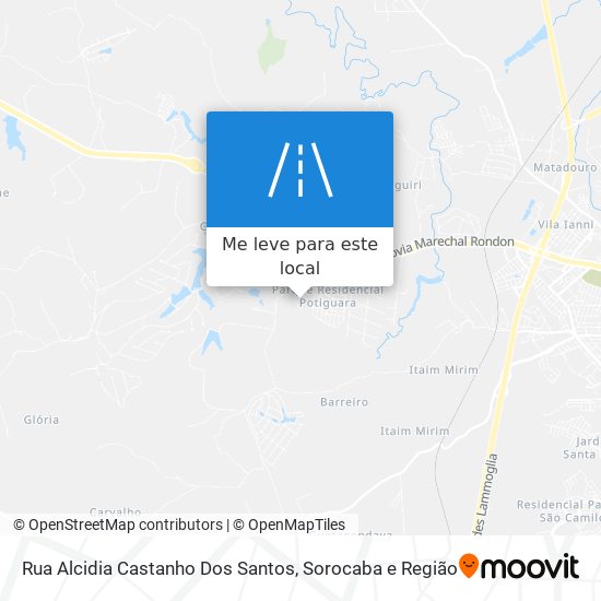 Rua Alcidia Castanho Dos Santos mapa