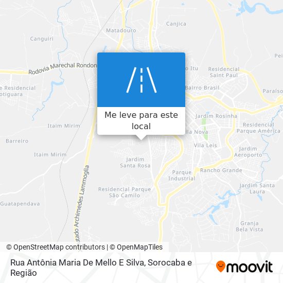 Rua Antônia Maria De Mello E Silva mapa