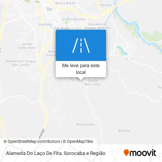 Alameda Do Laço De Fita mapa