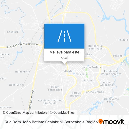 Rua Dom João Batista Scalabrini mapa