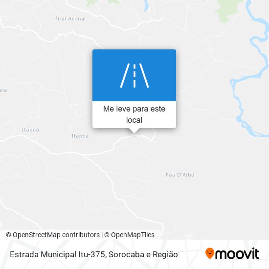 Estrada Municipal Itu-375 mapa