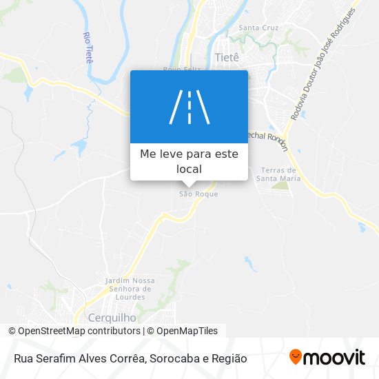 Rua Serafim Alves Corrêa mapa