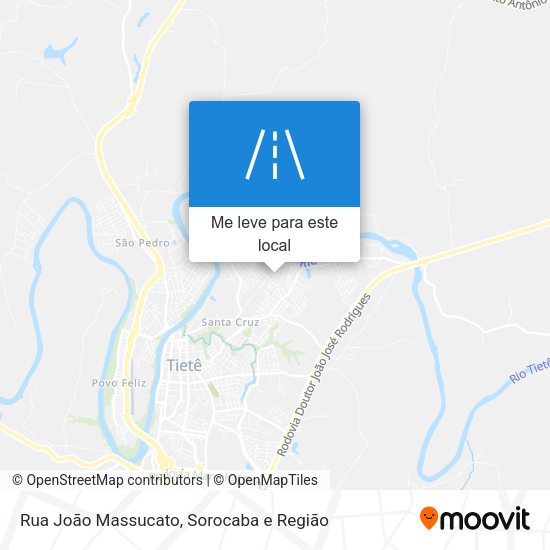 Rua João Massucato mapa