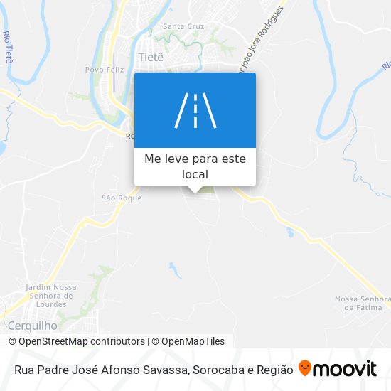 Rua Padre José Afonso Savassa mapa