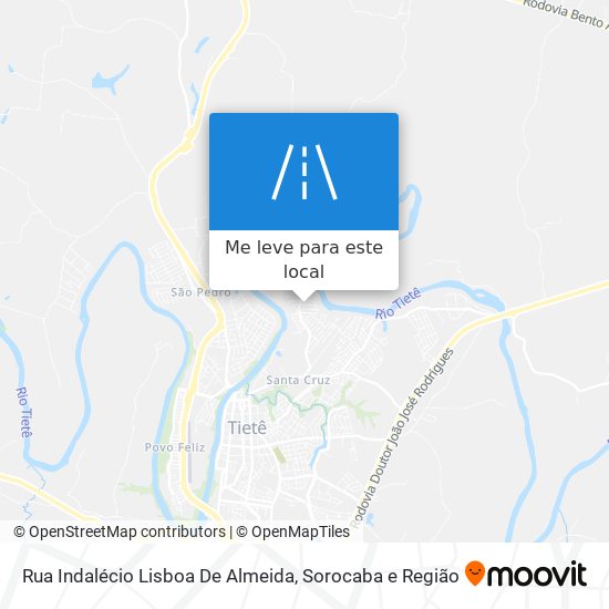 Rua Indalécio Lisboa De Almeida mapa