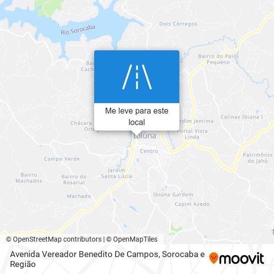 Avenida Vereador Benedito De Campos mapa