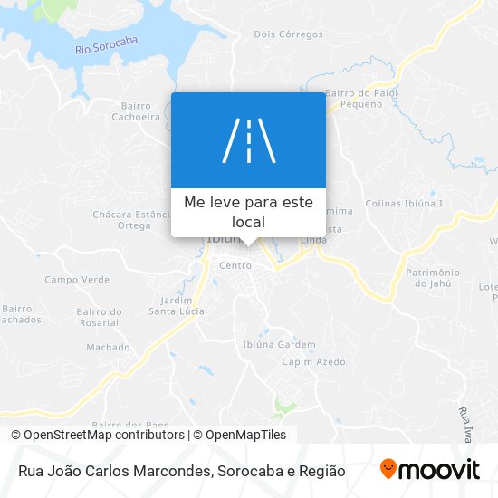 Rua João Carlos Marcondes mapa