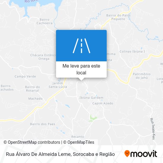 Rua Álvaro De Almeida Leme mapa