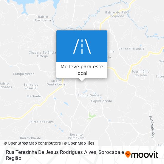 Rua Terezinha De Jesus Rodrigues Alves mapa