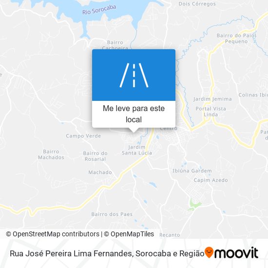 Rua José Pereira Lima Fernandes mapa