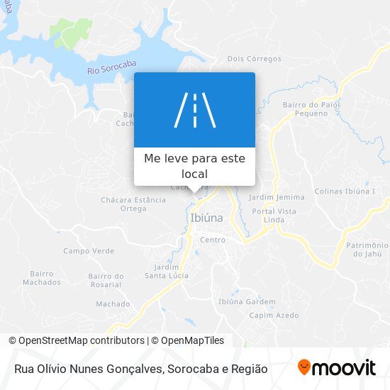 Rua Olívio Nunes Gonçalves mapa