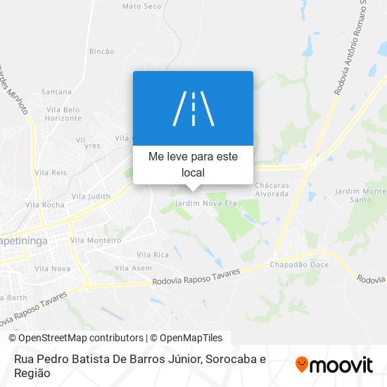 Rua Pedro Batista De Barros Júnior mapa