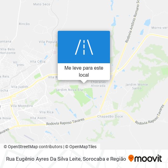 Rua Eugênio Ayres Da Silva Leite mapa