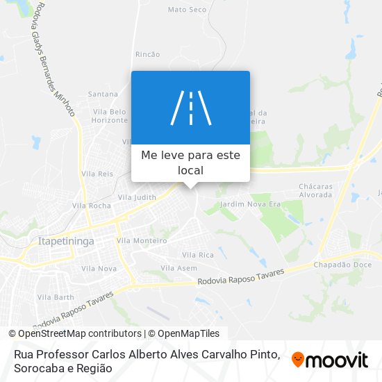 Rua Professor Carlos Alberto Alves Carvalho Pinto mapa