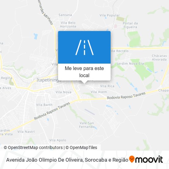 Avenida João Olímpio De Oliveira mapa