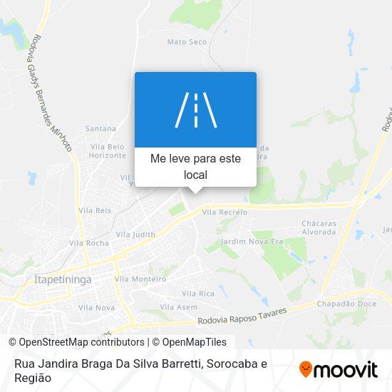 Rua Jandira Braga Da Silva Barretti mapa