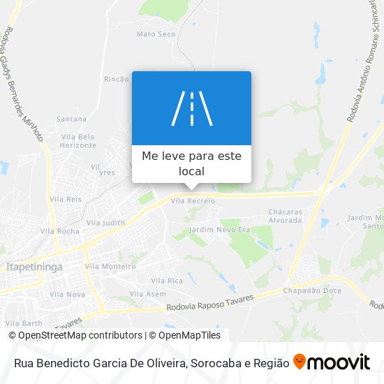Rua Benedicto Garcia De Oliveira mapa