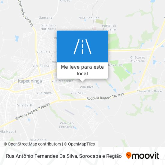 Rua Antônio Fernandes Da Silva mapa