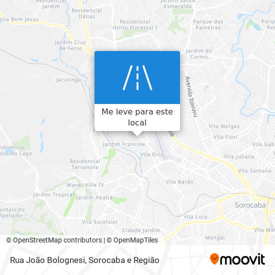 Rua João Bolognesi mapa