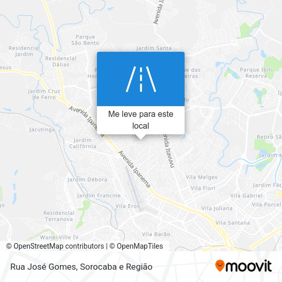 Rua José Gomes mapa
