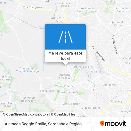 Alameda Reggio Emilia mapa