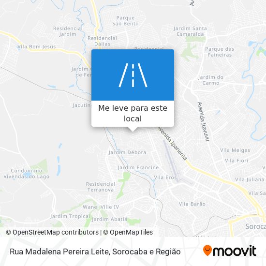 Rua Madalena Pereira Leite mapa
