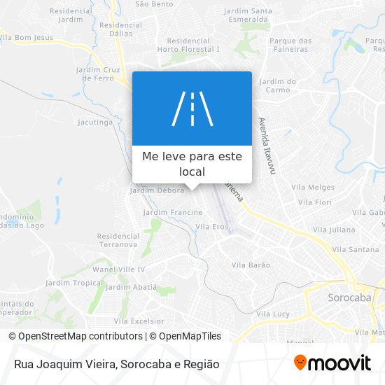 Rua Joaquim Vieira mapa