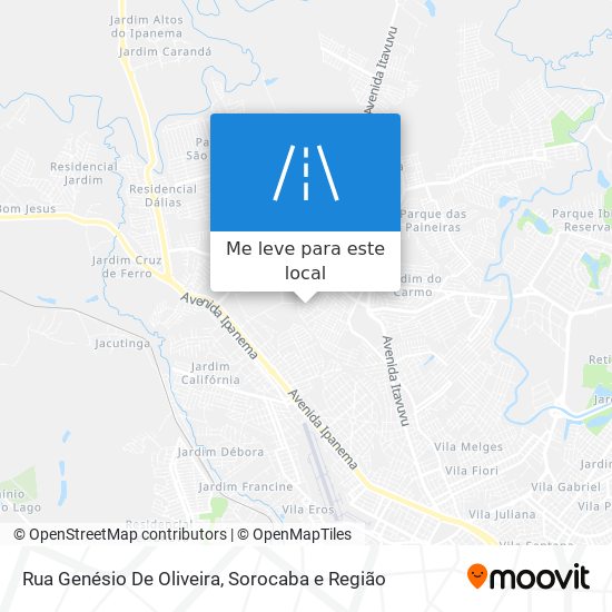 Rua Genésio De Oliveira mapa