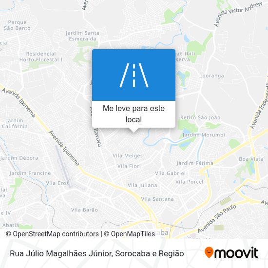 Rua Júlio Magalhães Júnior mapa